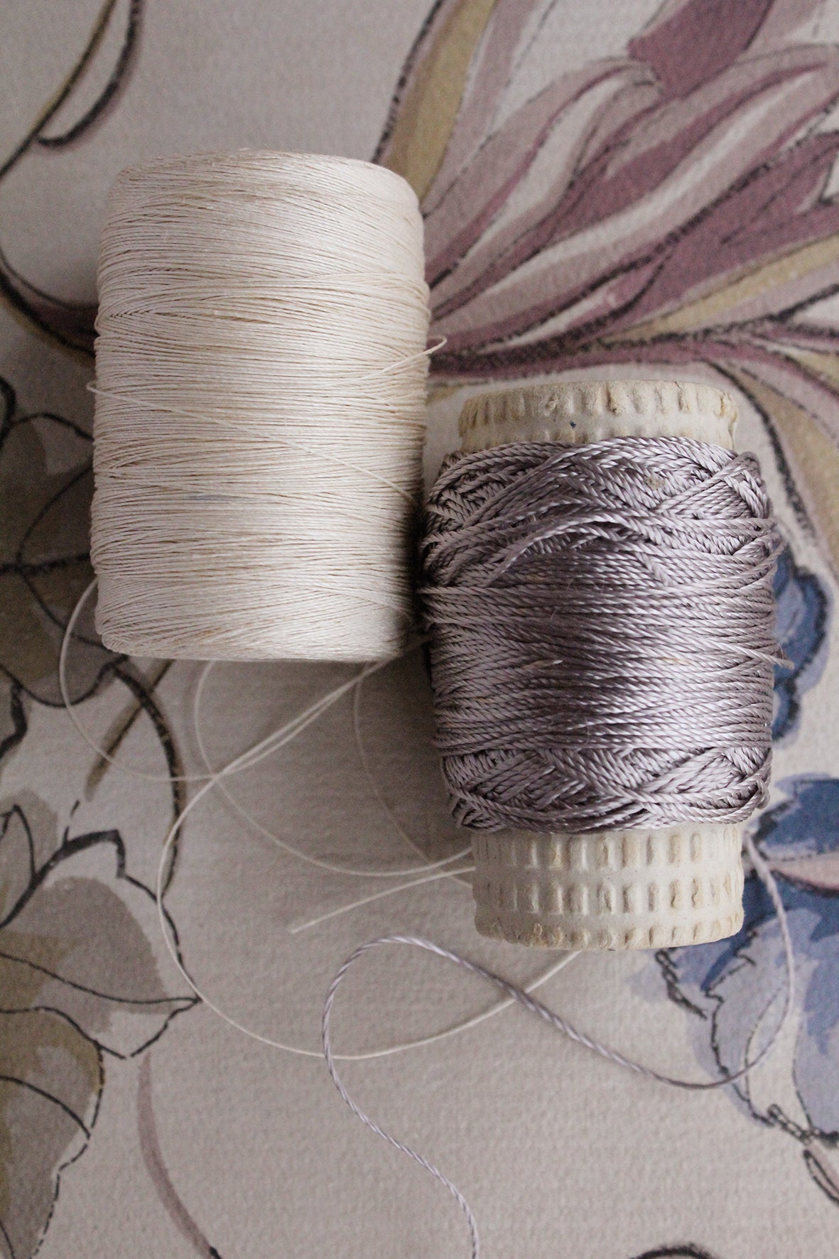 Collection of Old Linen & Silk Threads - Set 2