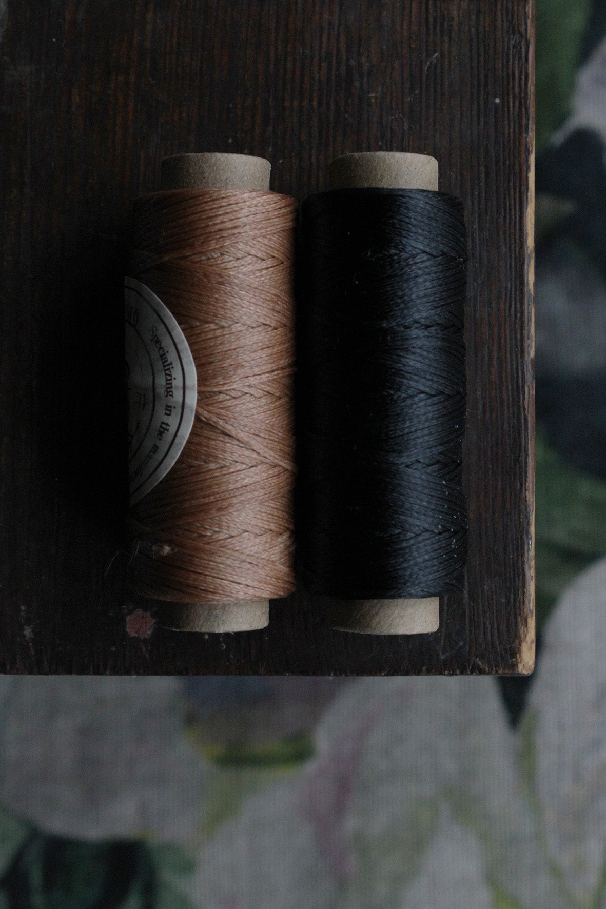 Reels of Waxed Thread - Worn Rust & Ink