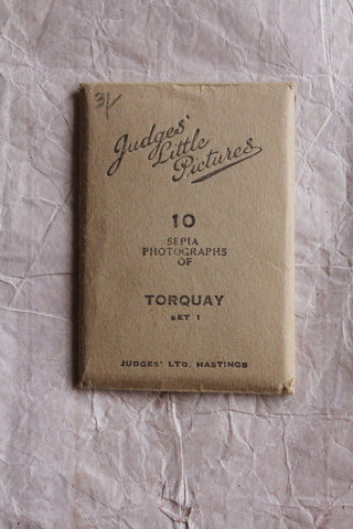 Old Paper Wallet of Photographs - Torquay