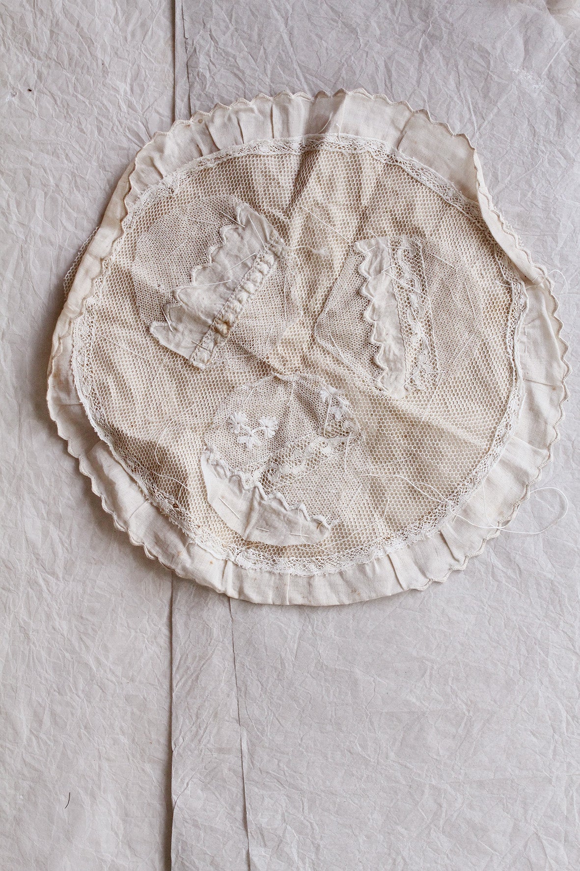 Delicate Hand Made Table Mat - Unfinished