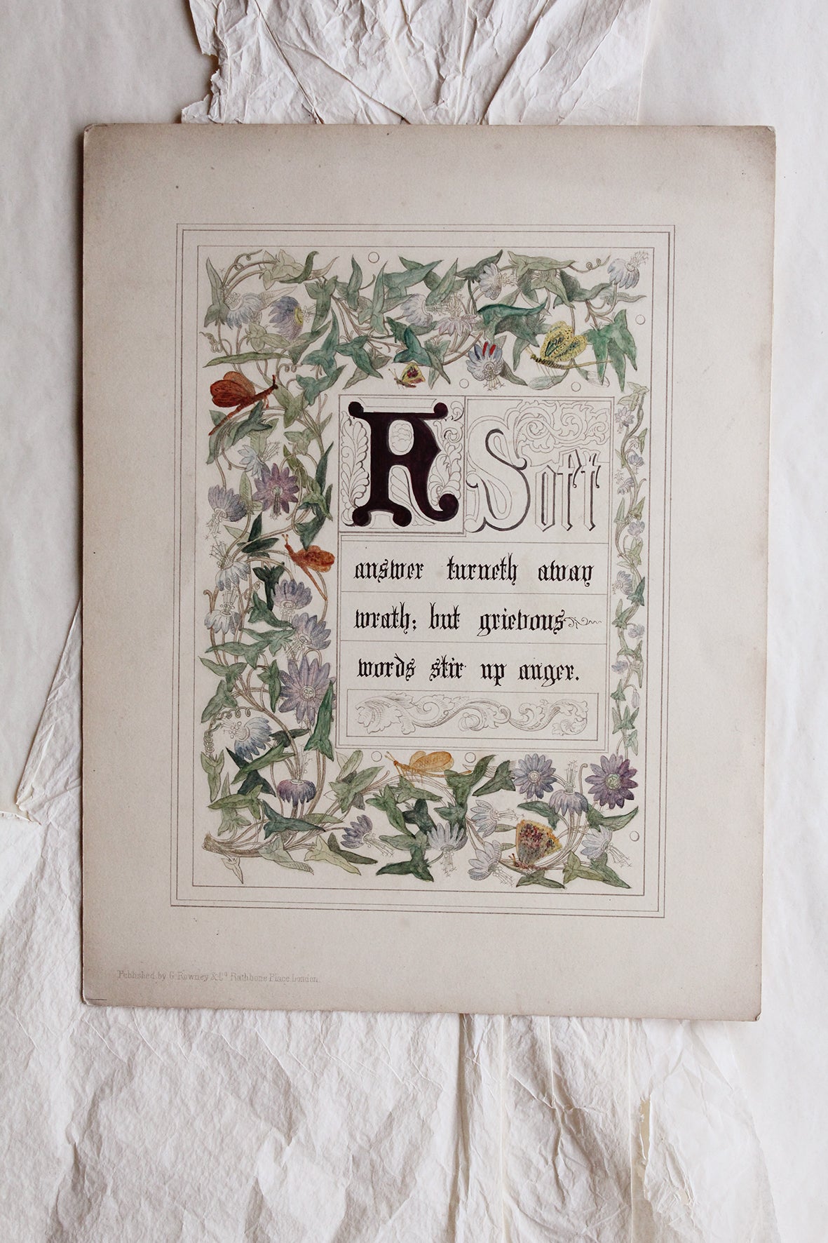 Antique Unfinished Painted Verse (No.1)