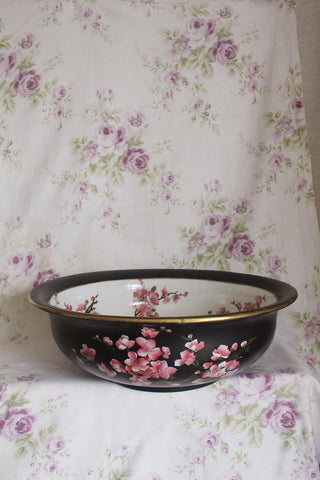 Hand Painted Edwardian Wash Bowl - Blossom