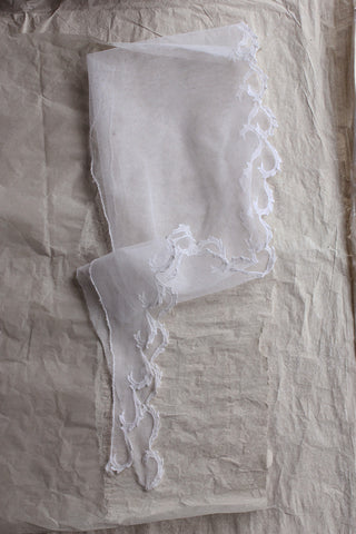 Fine White Linen Hand Made Dress Insert