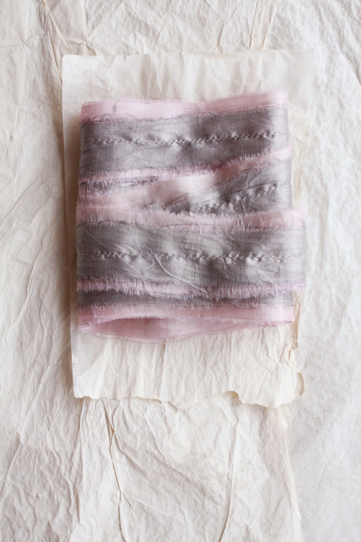 THE RIBBON PATH - Delicate Layered Silk Ribbon - Winter Patisserie