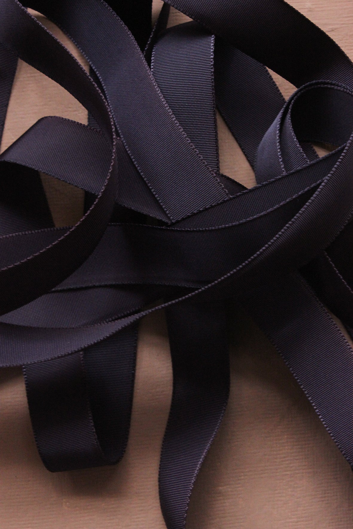 Vintage Milliner's Ribbon - dark violet