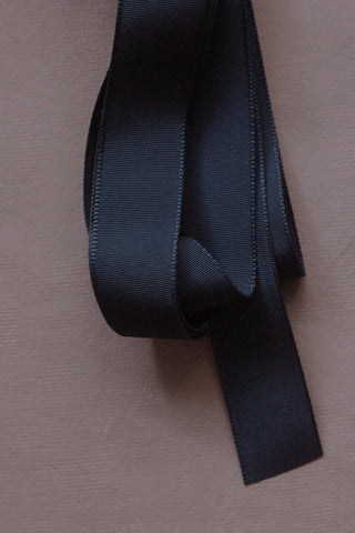 Vintage Milliner's Ribbon - Peat Silk
