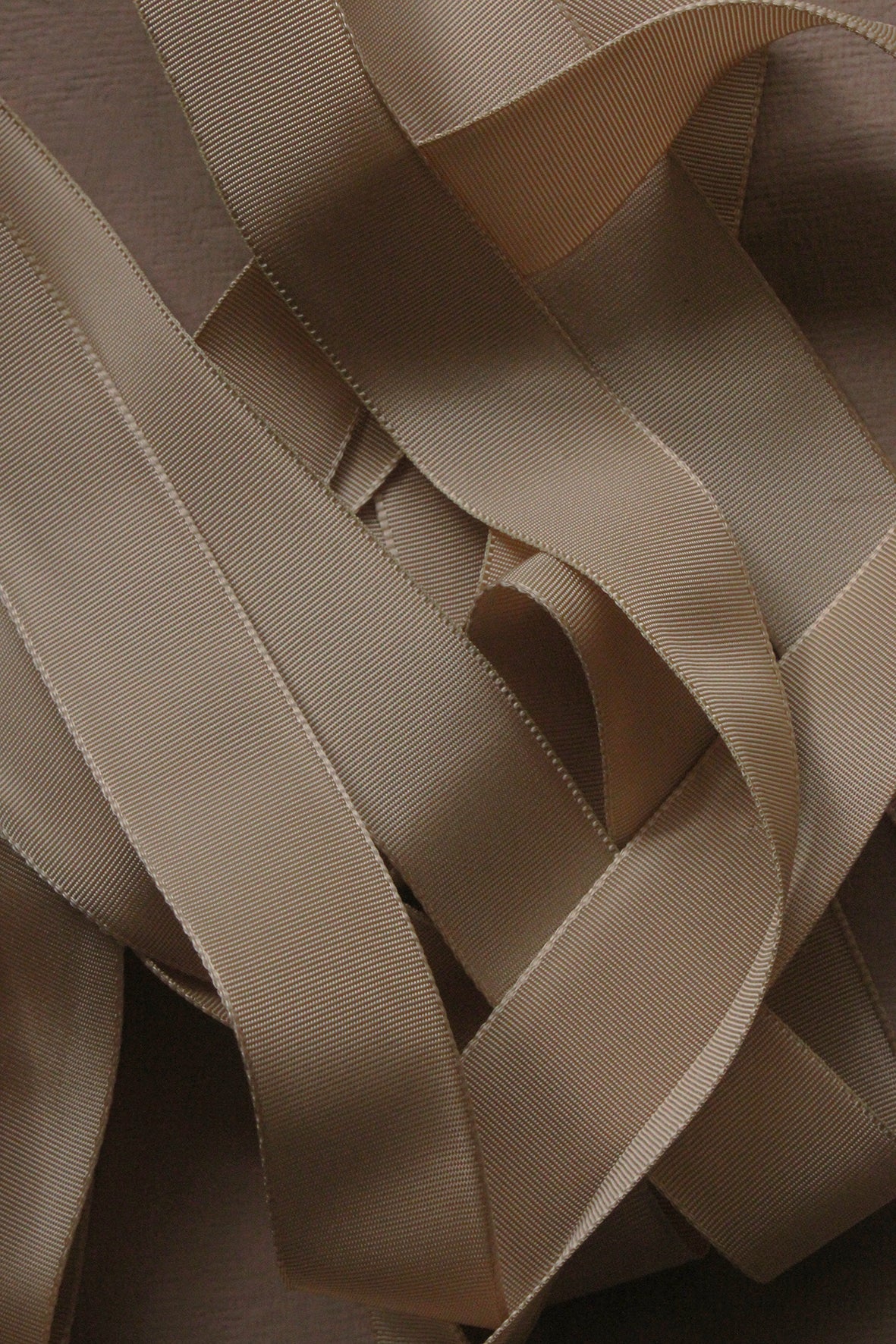Vintage Milliner's Ribbon - Latte Creme