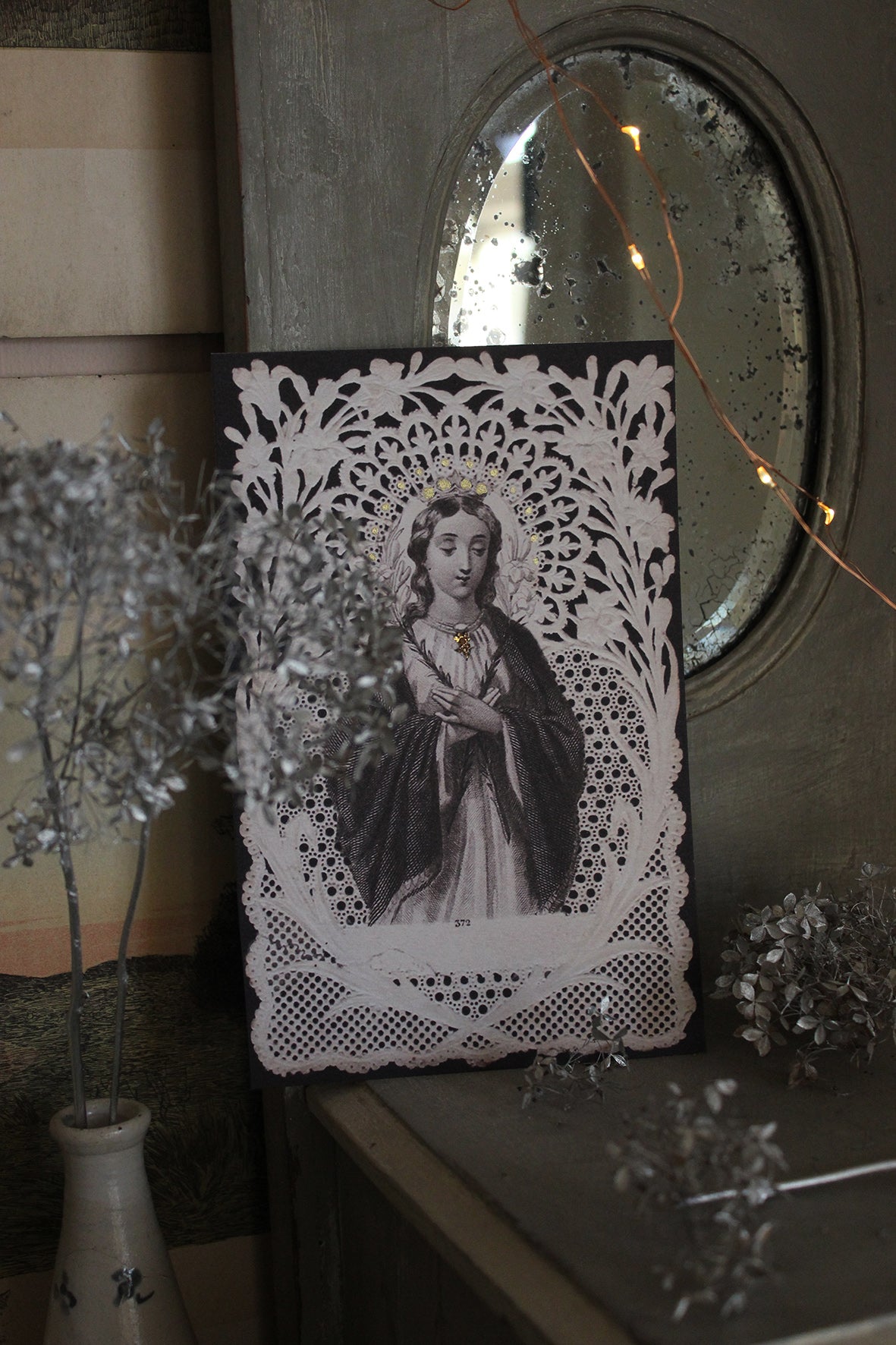 Beautiful mantle/shelf prayer card (1)