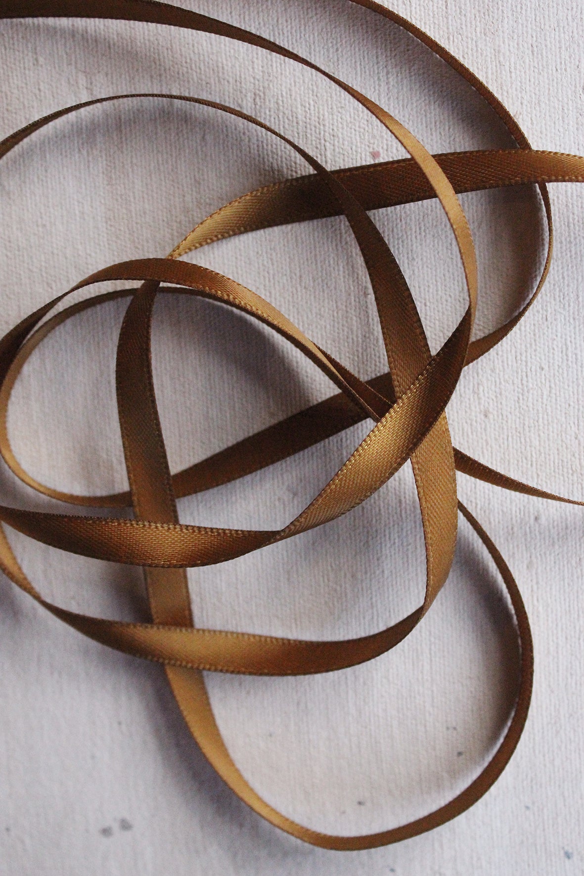 Double Satin Ribbon - OLD BRASS