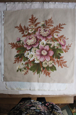 "Royston" vintage Sanderson cotton sateen panel