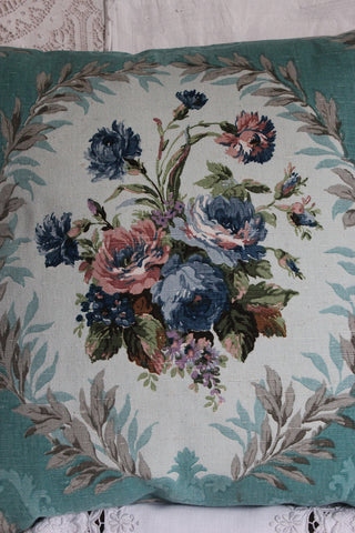 Vintage Dress Fabric - Roses & Fern