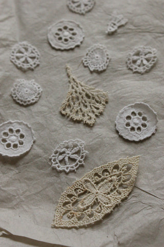 Old Hand Made Ruskin Lace Star