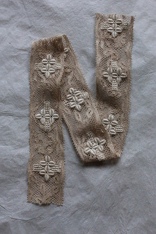 Hand Made Antique Crochet Panel