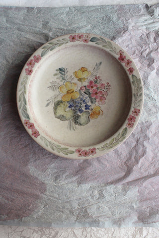 Wildflowers, Dragonfly & Butterfly - Antique Plate