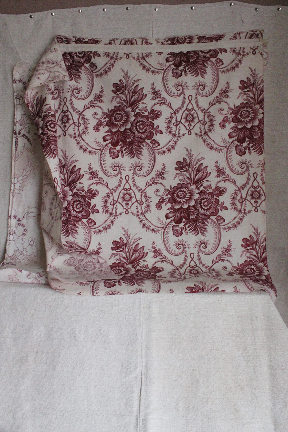Old French Printed Cotton Panel (Q)