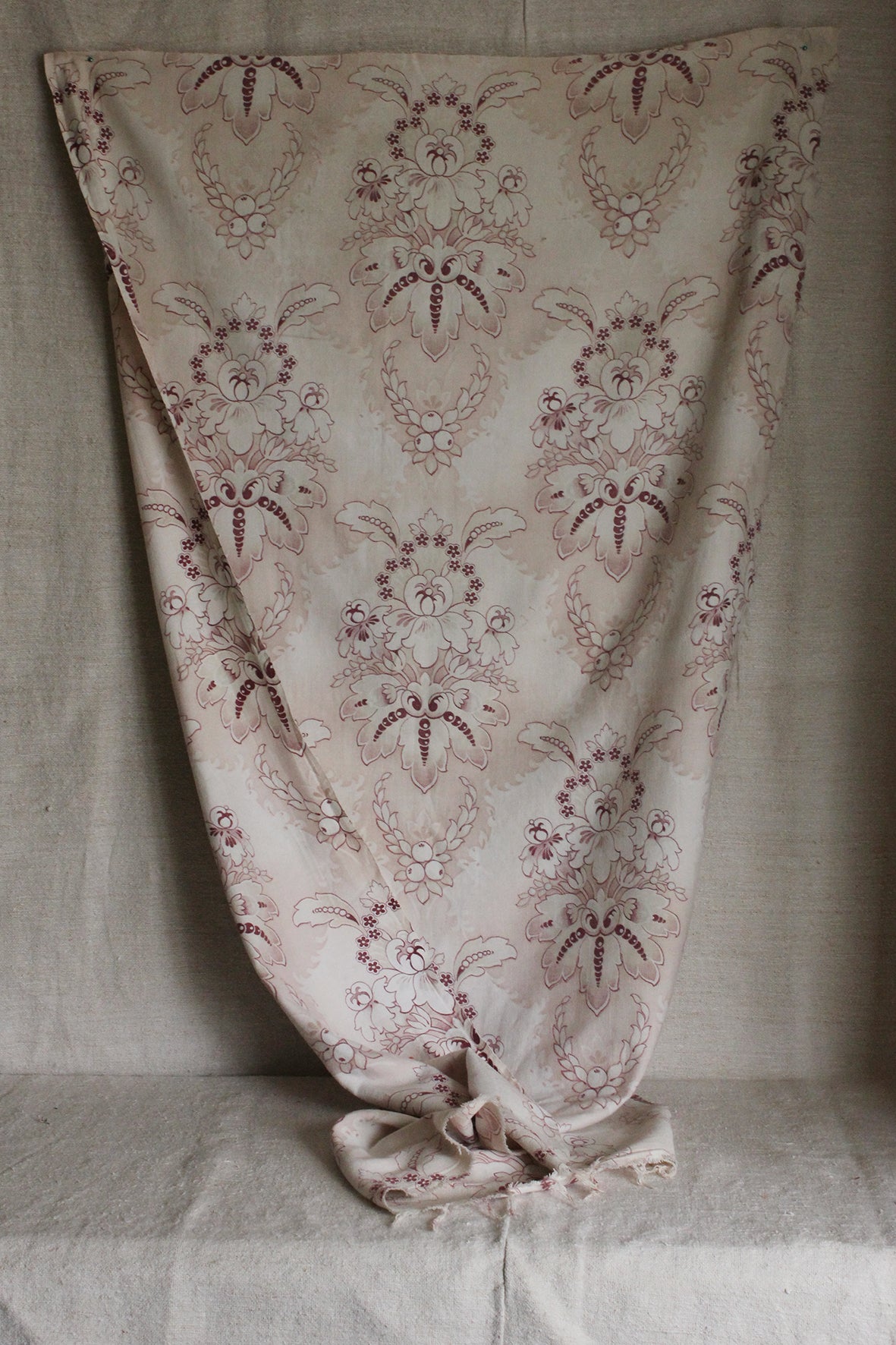Old French Art Nouveau Printed Cotton Archive Panel (eleven)