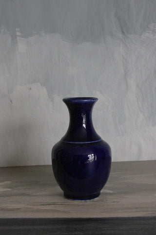 Vintage Studio Pottery Small Posy Vase - Indigo