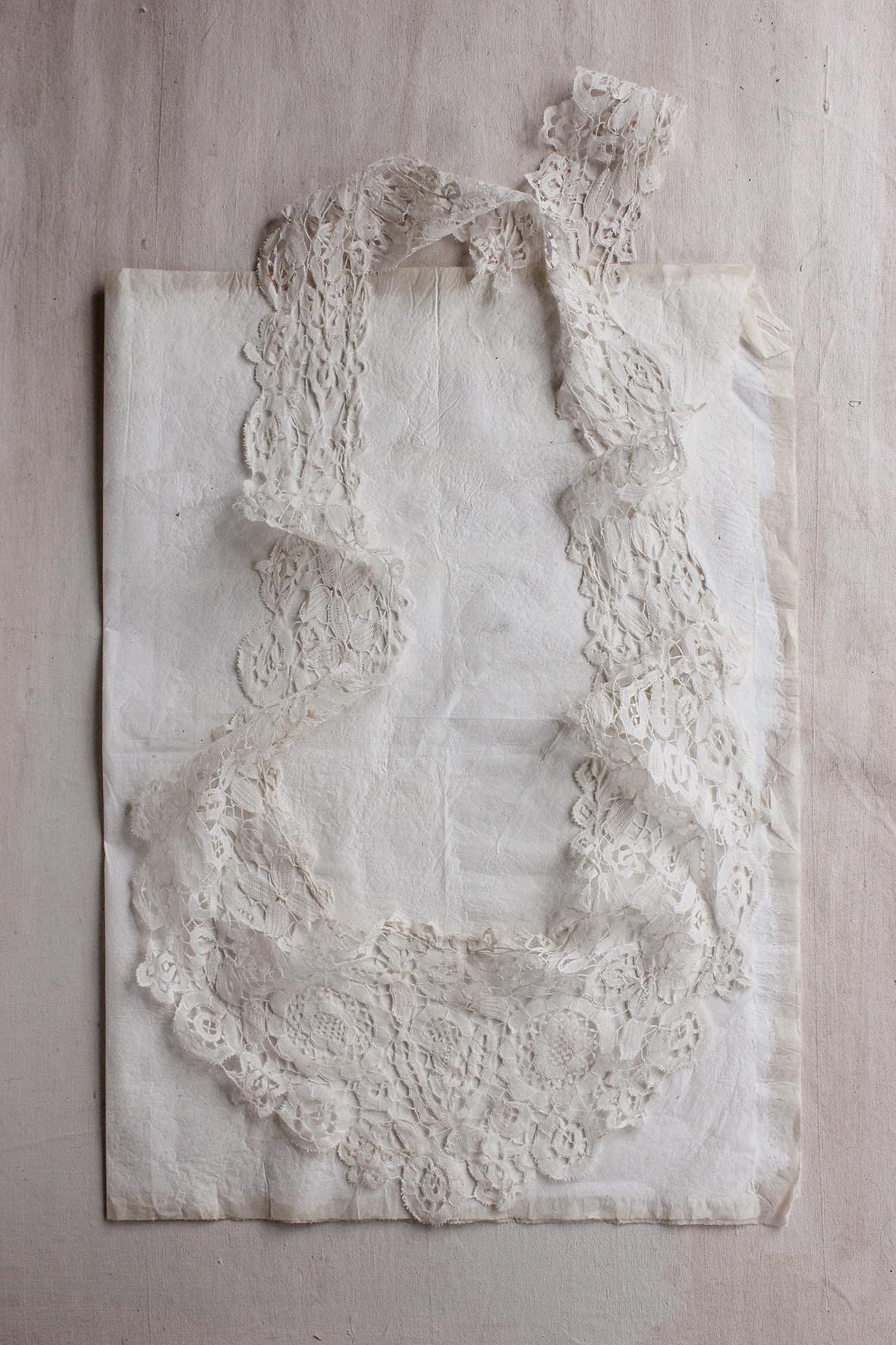 Antique Honiton Lace Large Dress Panel