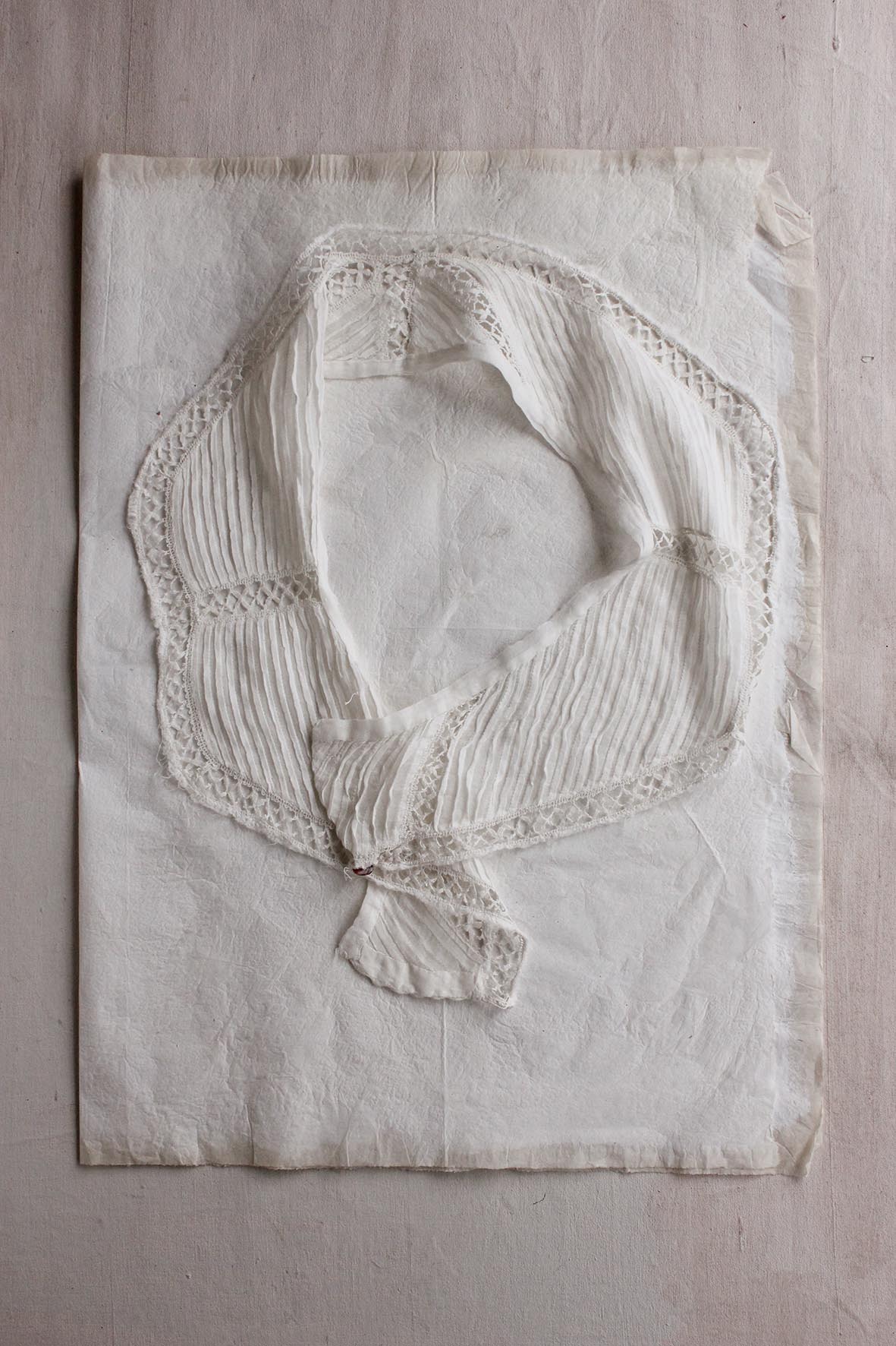 Edwardian Pin Tuck Fine Cotton Dress Panel