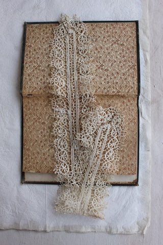A Pretty Embroidered Seaweed/Samphire Lace Panel