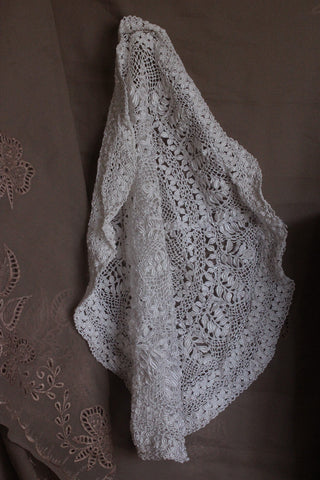 Antique Honiton Lace Large Dress Panel
