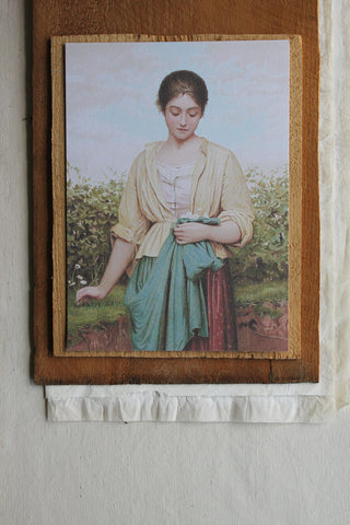 Old Reclaimed Portrait Print - Unknown Lady