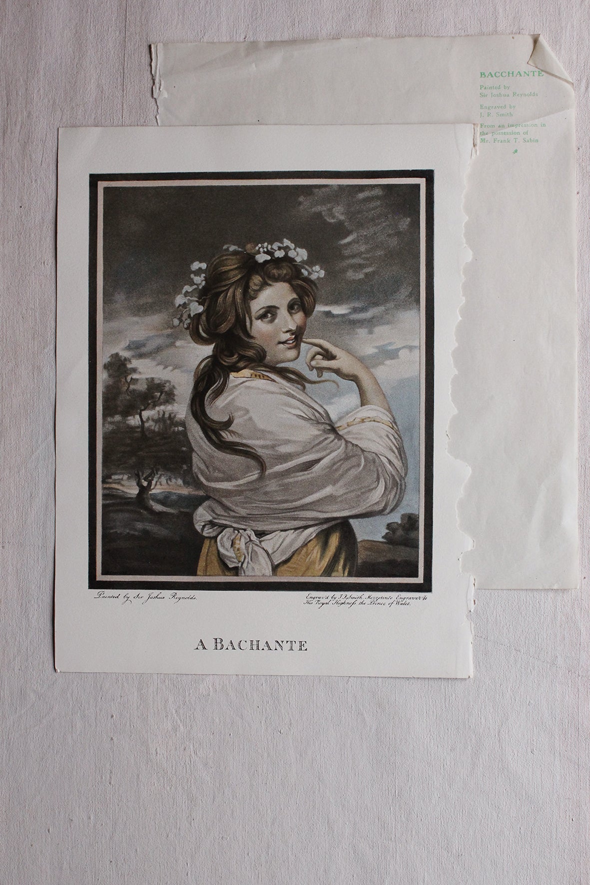 Old Society Page - A Bachante