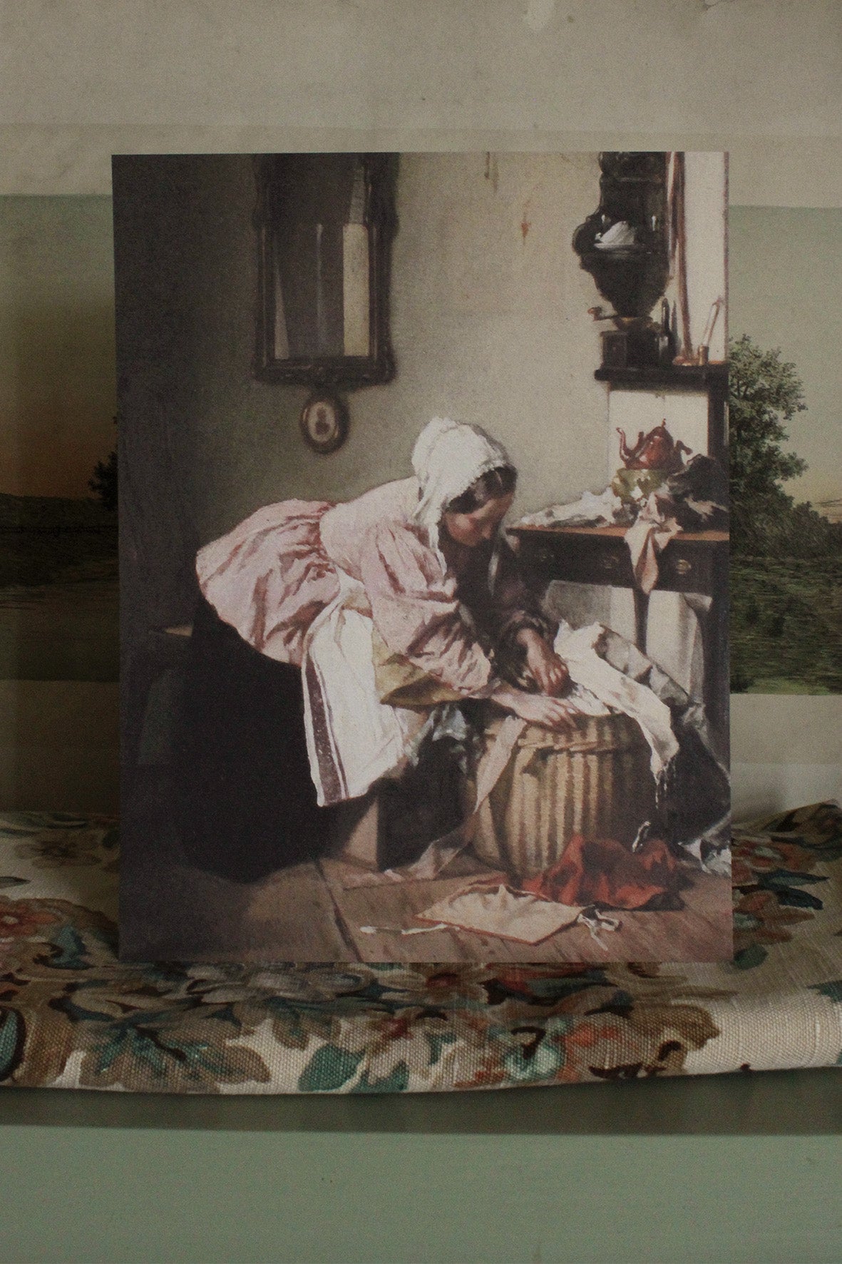 'STILL LIFE' CARD - THE RAG BASKET