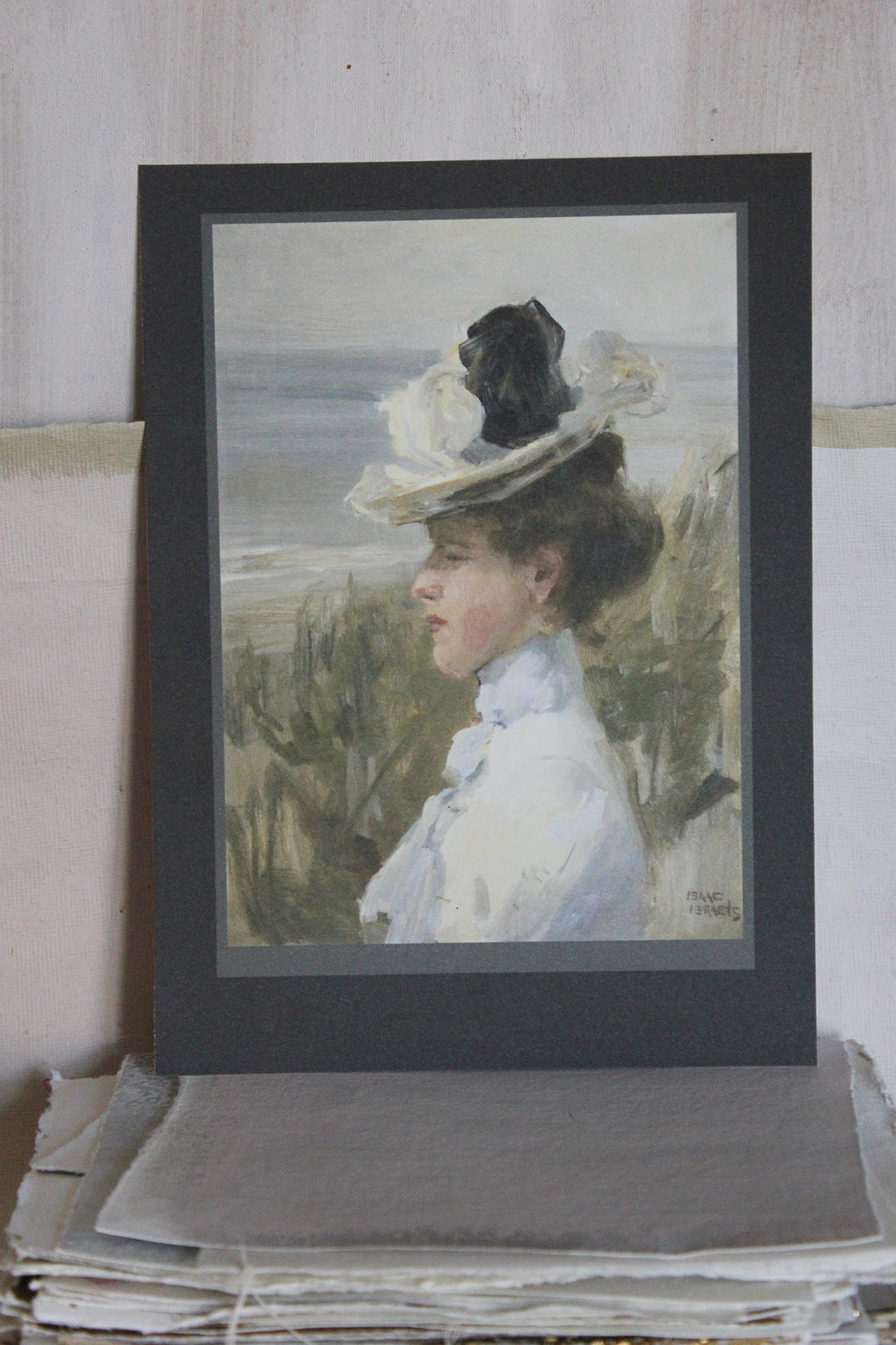 'STILL LIFE' CARD - GAZING AT THE SEA