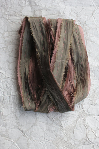 THE RIBBON PATH - Delicate Layered Silk Ribbon - Wreath