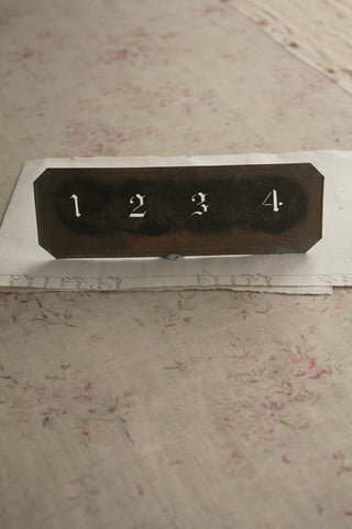 Old Brass Stencil - No.6