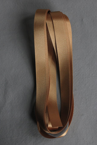 Double Satin Vintage Ribbon - Mustard Gold - 15mm