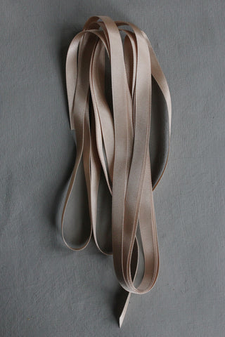 Double Satin Vintage Ribbon - Latte Creme - 10mm