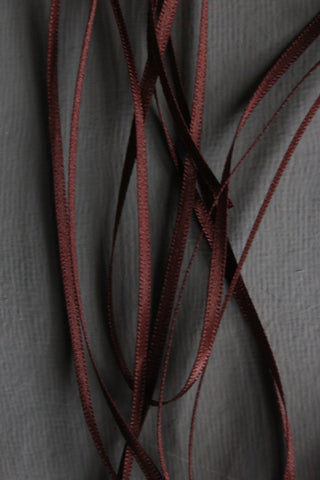 Double Satin Vintage Ribbon - Auburn Chestnut