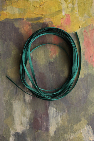 Double Satin Ribbon - Jewel Green - 3mm