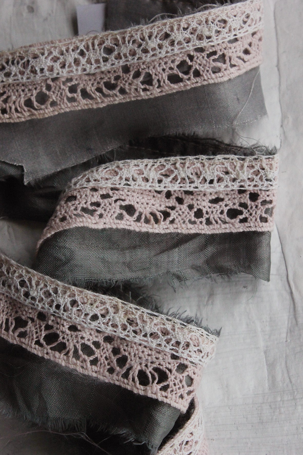 The Patina Collection - Delicate Silk & Lace Ribbon (116)