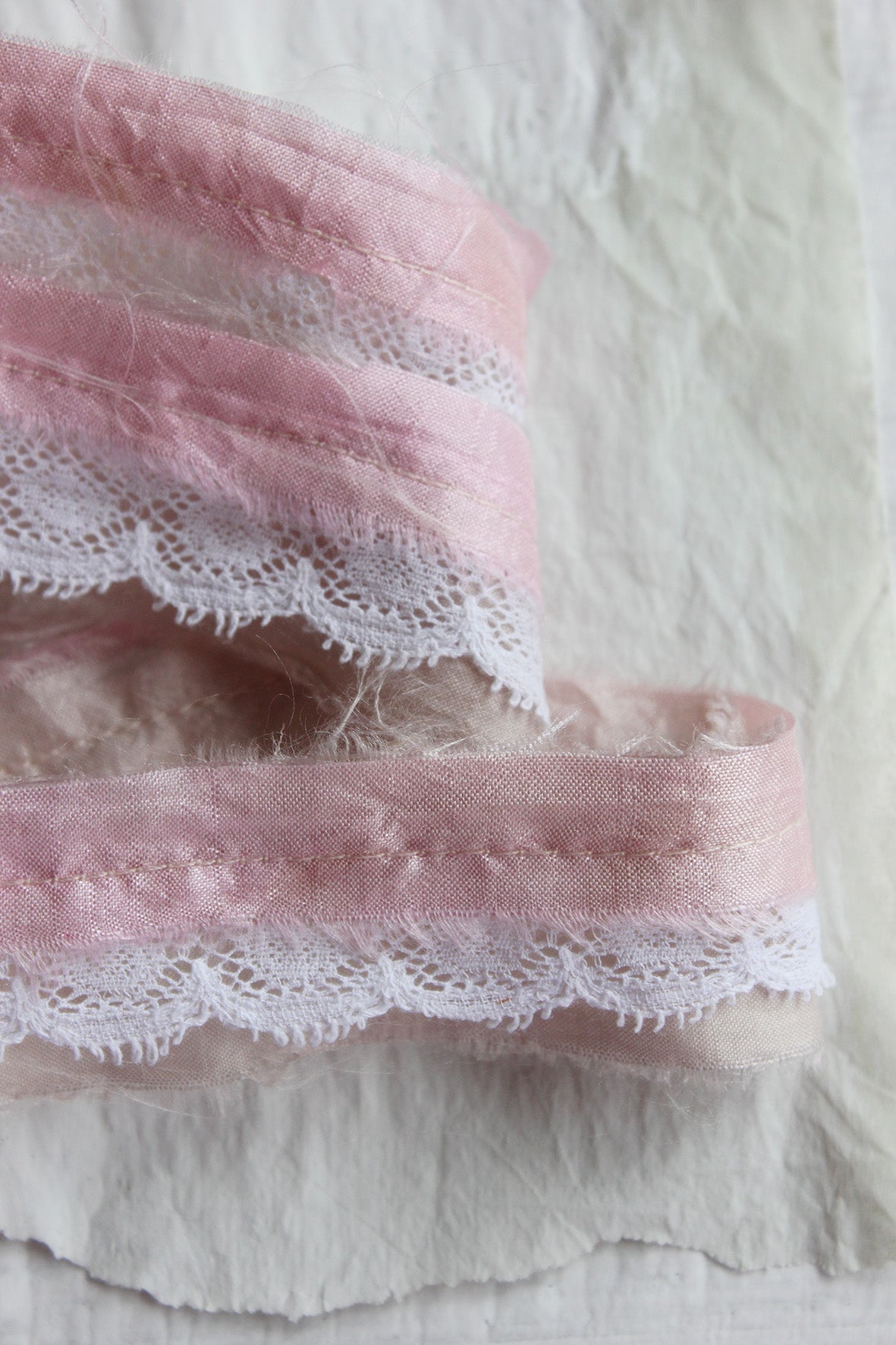 The Patina Collection - Delicate Silk & Lace Ribbon (85)