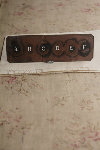 Old Brass Stencil - No.4