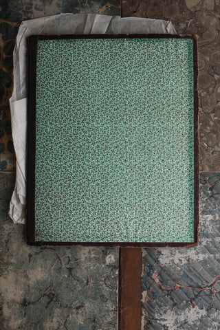 Old Victorian Album Cover Lined with Ditsy Paper