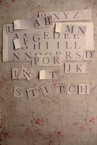 Old Printed Paper - Alphabet