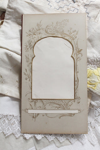 Old Hand Printed Wallpaper Panel - No.3