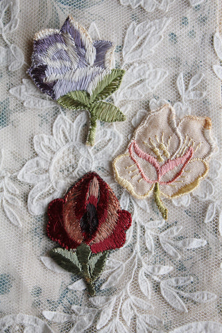 Victorian Embroidered Silk Appliques - Collection 11