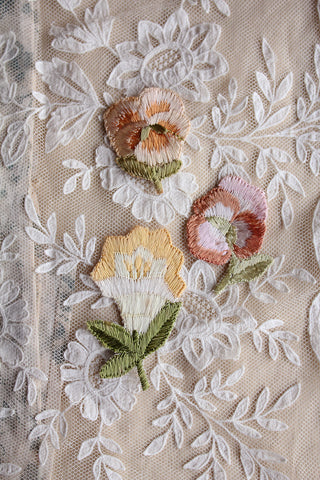 Victorian Embroidered Silk Appliques - Collection 13