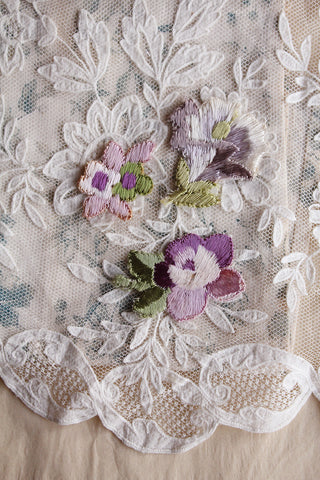 Victorian Embroidered Silk Appliques - Collection 15