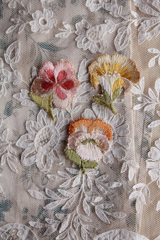 Victorian Embroidered Silk Appliques - Collection 17
