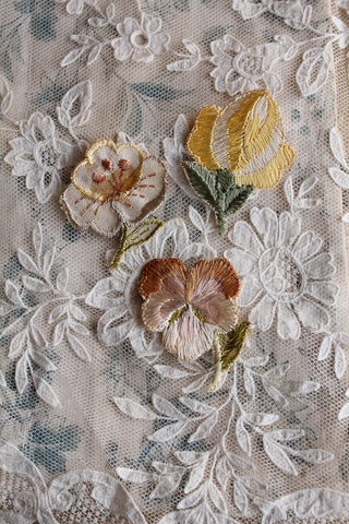 Victorian Embroidered Silk Appliques - Collection 1