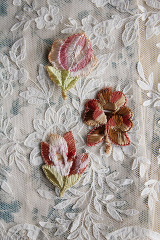 Victorian Embroidered Silk Appliques - Collection 20