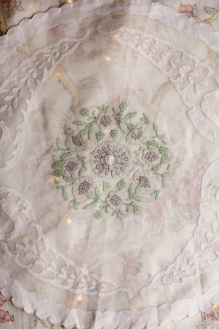 Beautiful Edwardian Delicate Appliqued Dresser Mat
