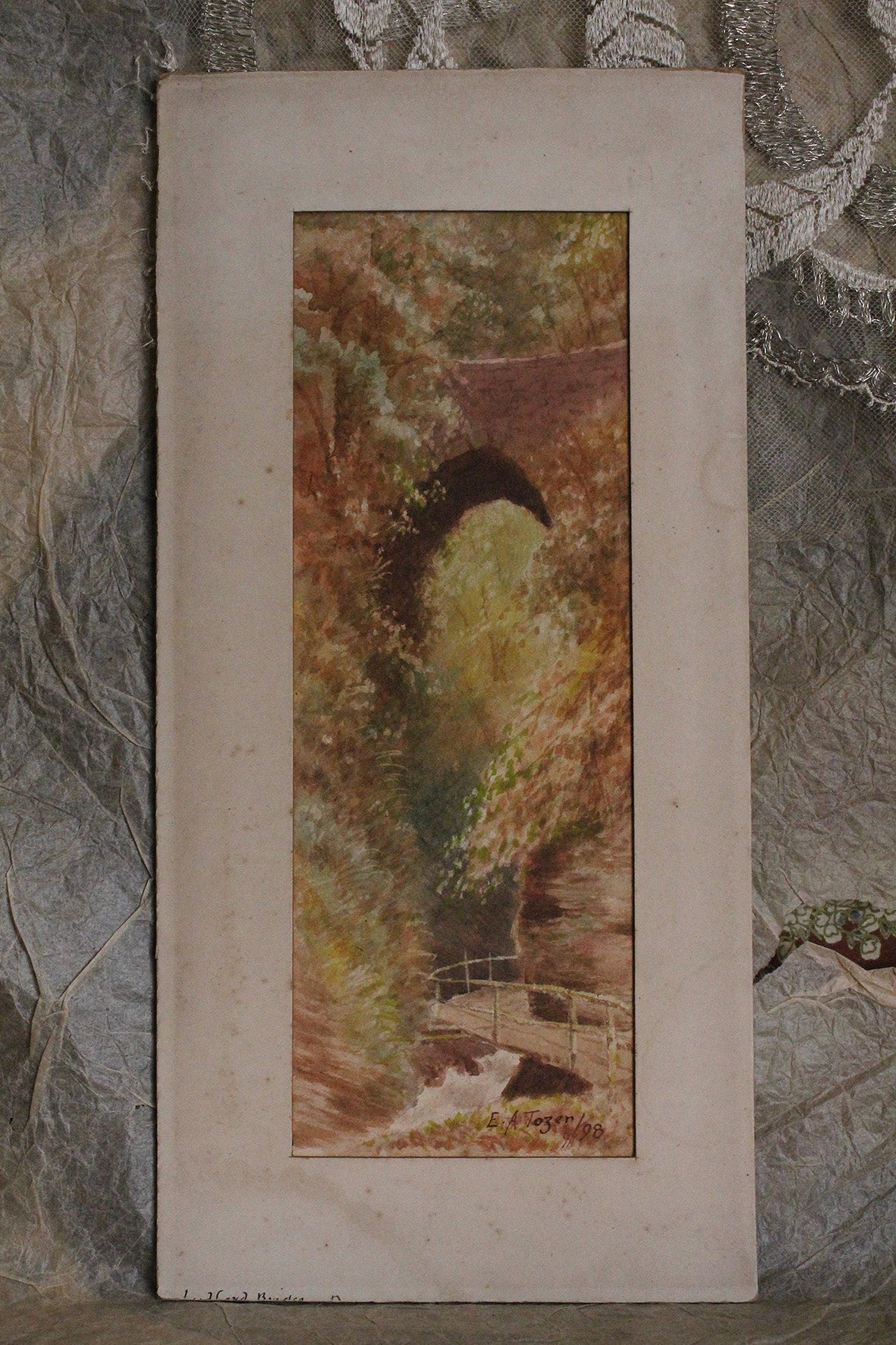 Old Beautiful Watercolour - The Archway Walk