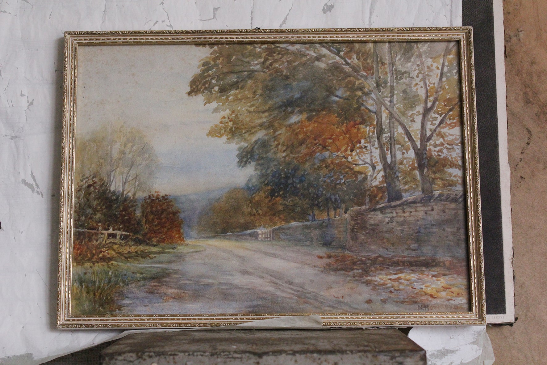 "The Lane" Beautiful Framed Watercolour